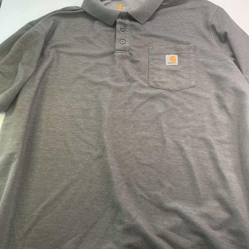 Carhartt Original Fit Polo Mens 3XL Tall Grey